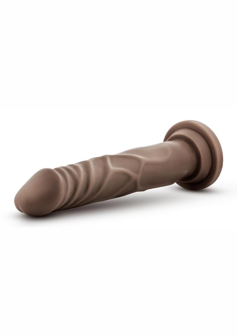 Dr. Skin Dr. Carter Silicone Dildo with Suction Cup - Chocolate - 7.5in