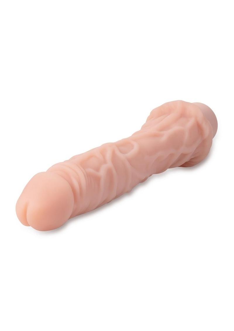 Dr. Skin Silicone Dr. Richard Vibrating Dildo - Vanilla - 9in