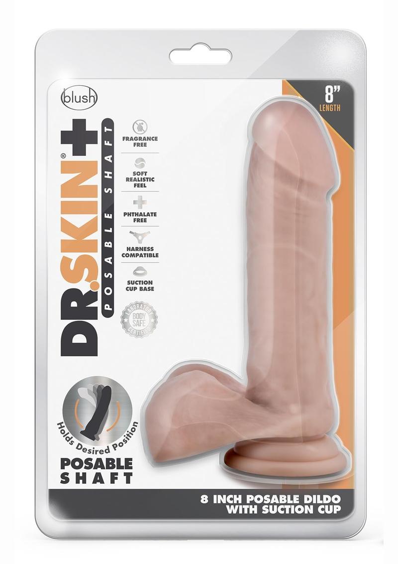 Dr. Skin Plus Posable Dildo with Balls