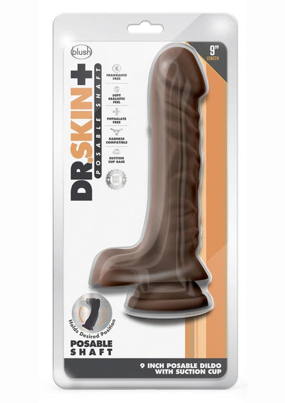 Dr. Skin Plus Posable Dildo with Balls