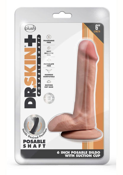 Dr. Skin Plus Posable Dildo with Balls and Suction Cup