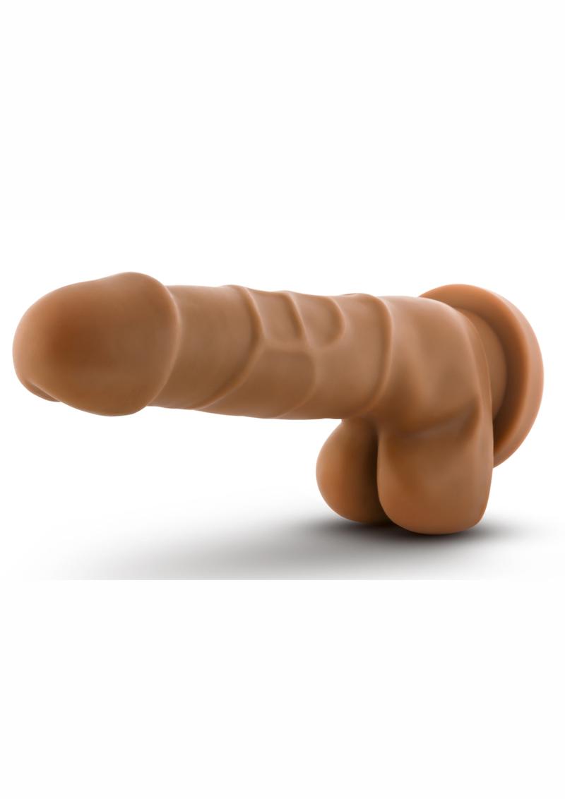 Dr. Skin Basic 7 Dildo with Balls - Caramel - 7.75in