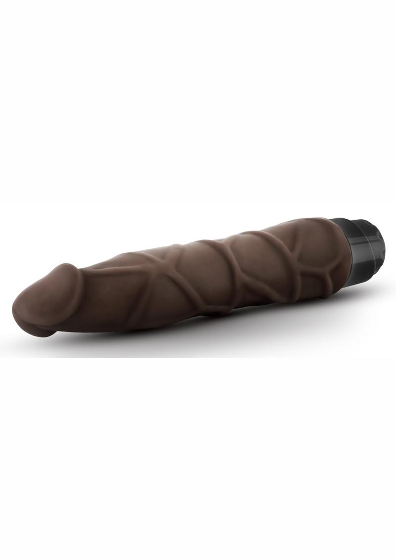 Dr. Skin Cock Vibe 1 Vibrating Dildo - Chocolate - 9in