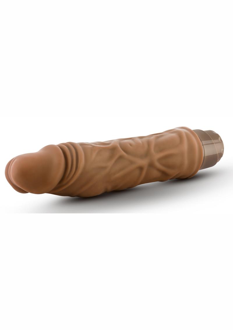 Dr. Skin Cock Vibe 10 Vibrating Dildo - Caramel - 8.5in