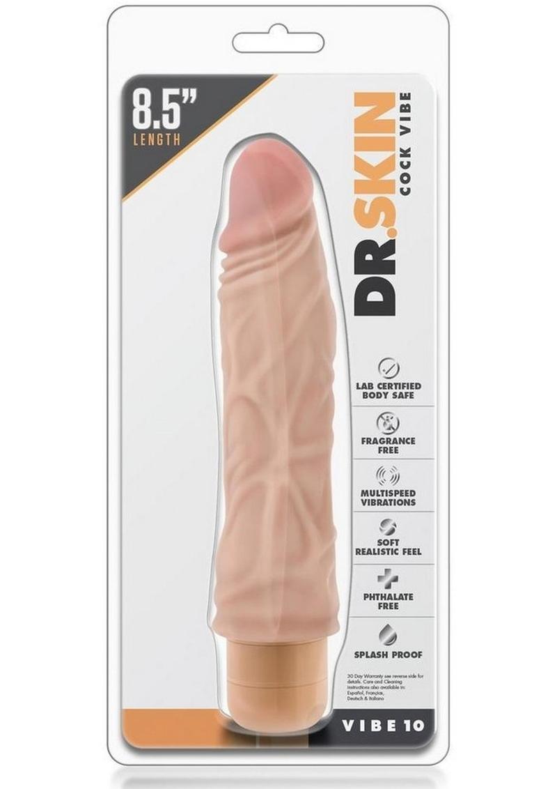 Dr. Skin Cock Vibe 10 Vibrating Dildo