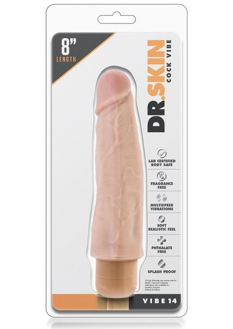 Dr. Skin Cock Vibe 14 Vibrating Dildo