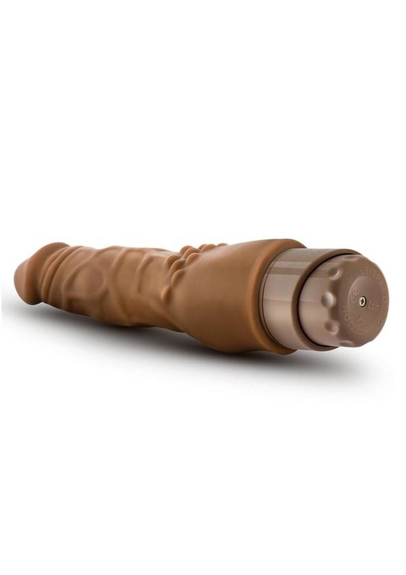 Dr. Skin Cock Vibe 4 Vibrating Dildo - Caramel - 8in