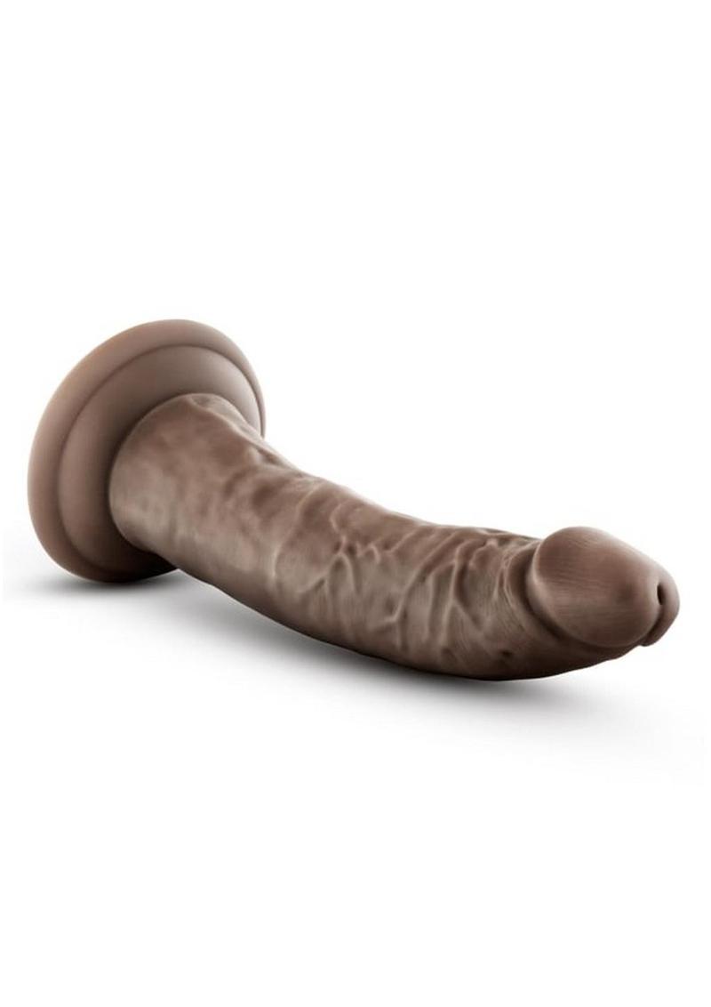 Dr. Skin Dildo with Suction Cup - Chocolate - 7in