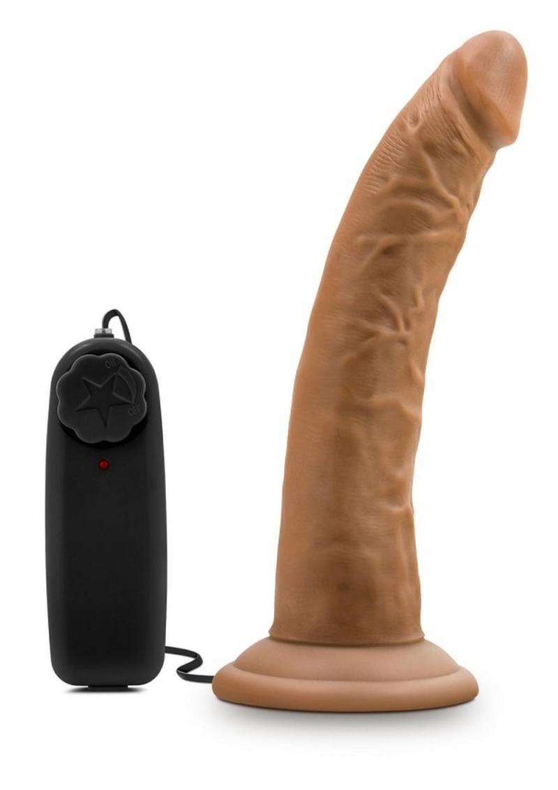 Dr. Skin Dr. Dave Vibrating Dildo with Suction Cup - Caramel - 7in