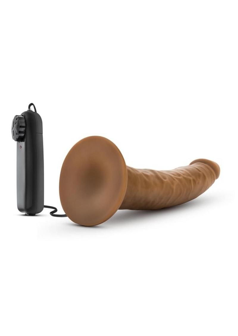 Dr. Skin Dr. Dave Vibrating Dildo with Suction Cup - Caramel - 7in