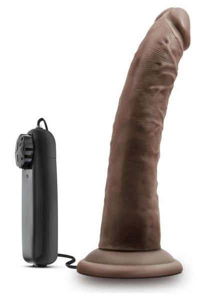 Dr. Skin Dr. Dave Vibrating Dildo with Suction Cup - Chocolate - 7in