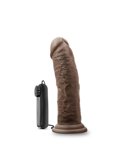 Dr. Skin Dr. Joe Vibrating Dildo with Remote Control - Chocolate - 8in