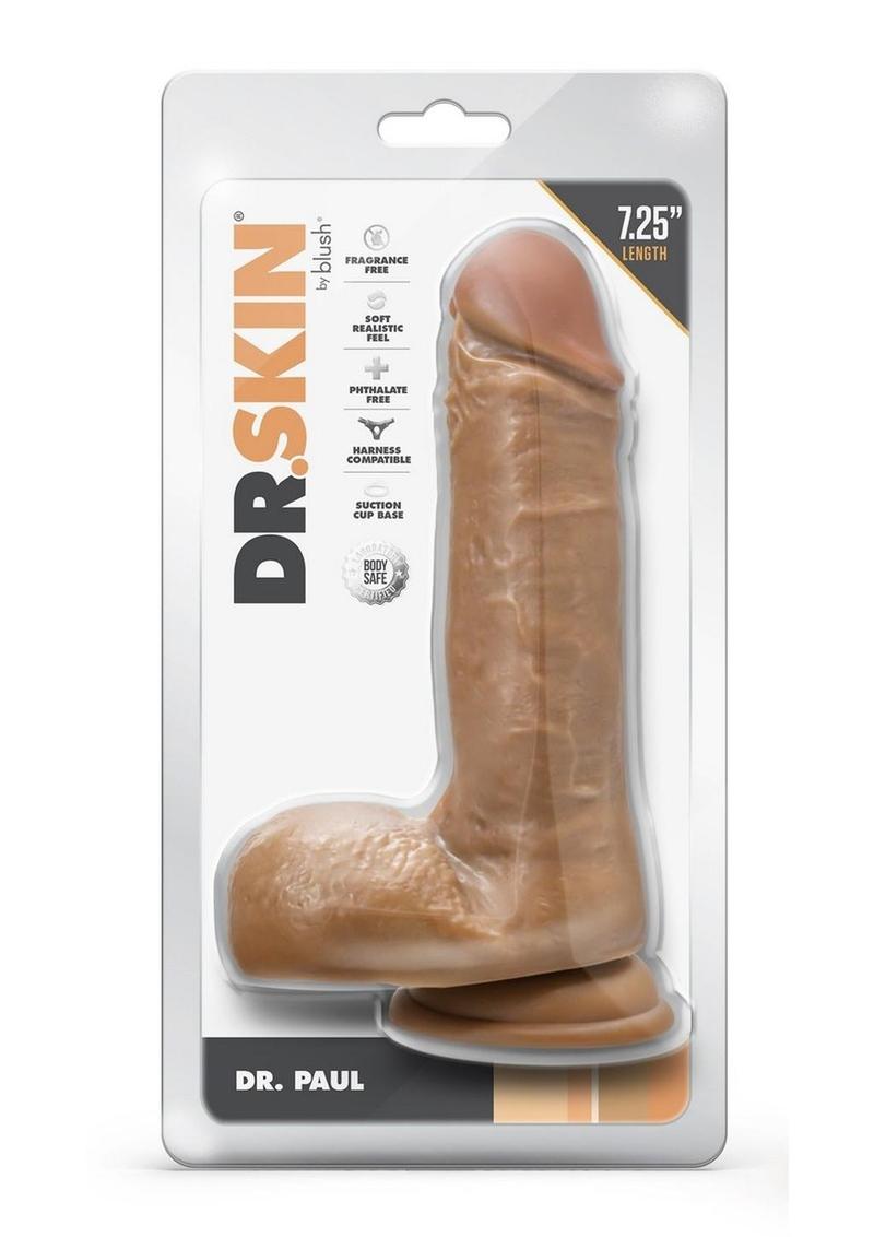 Dr. Skin Dr. Paul Dildo with Balls and Suction Cup