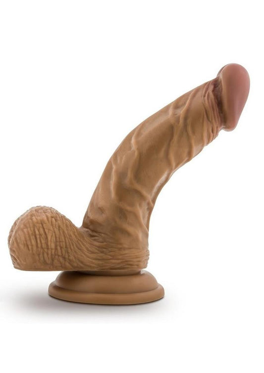 Dr. Skin Dr. Stephen Dildo with Balls and Suction Cup - Caramel - 6.5in