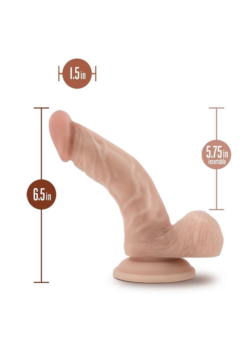 Dr. Skin Dr. Stephen Dildo with Balls and Suction Cup - Vanilla - 6.5in