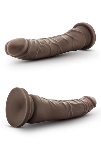 Dr. Skin Realistic Cock Basic 8.5 Dildo - Chocolate - 8.5in