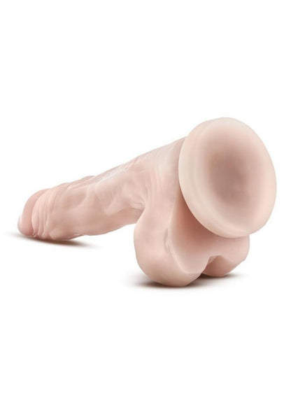 Dr. Skin Stud Muffin Dildo - Flesh/Vanilla - 8.5in