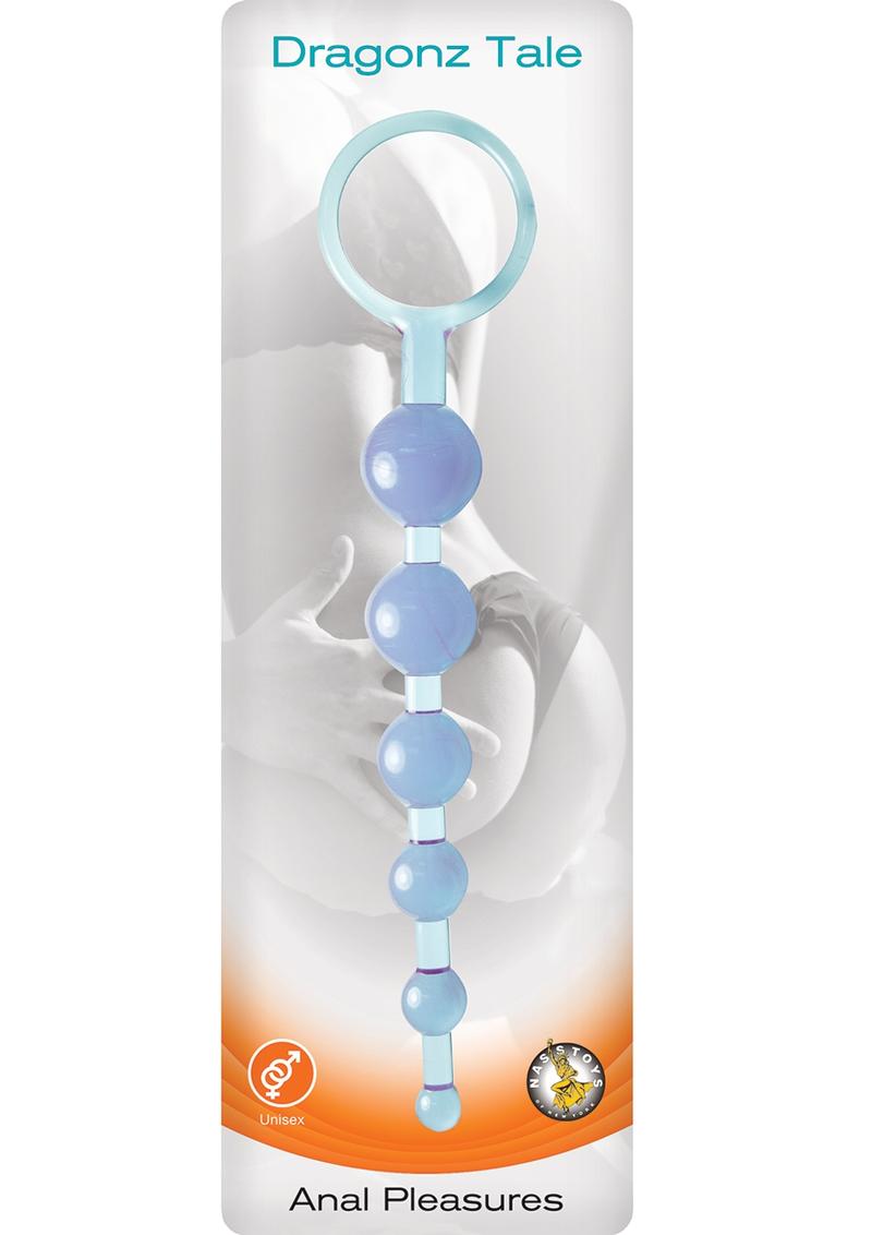 Dragonz Tale Anal Pleasures Silicone Anal Beads - Blue/Purple