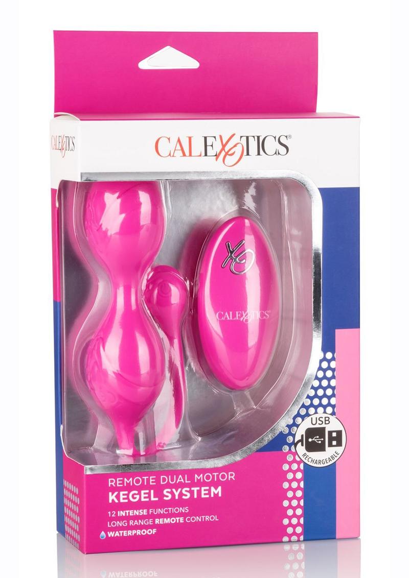 Dual Motor Kegel System Rechargeable Vibrating Silicone Kegel Balls with Remote Control