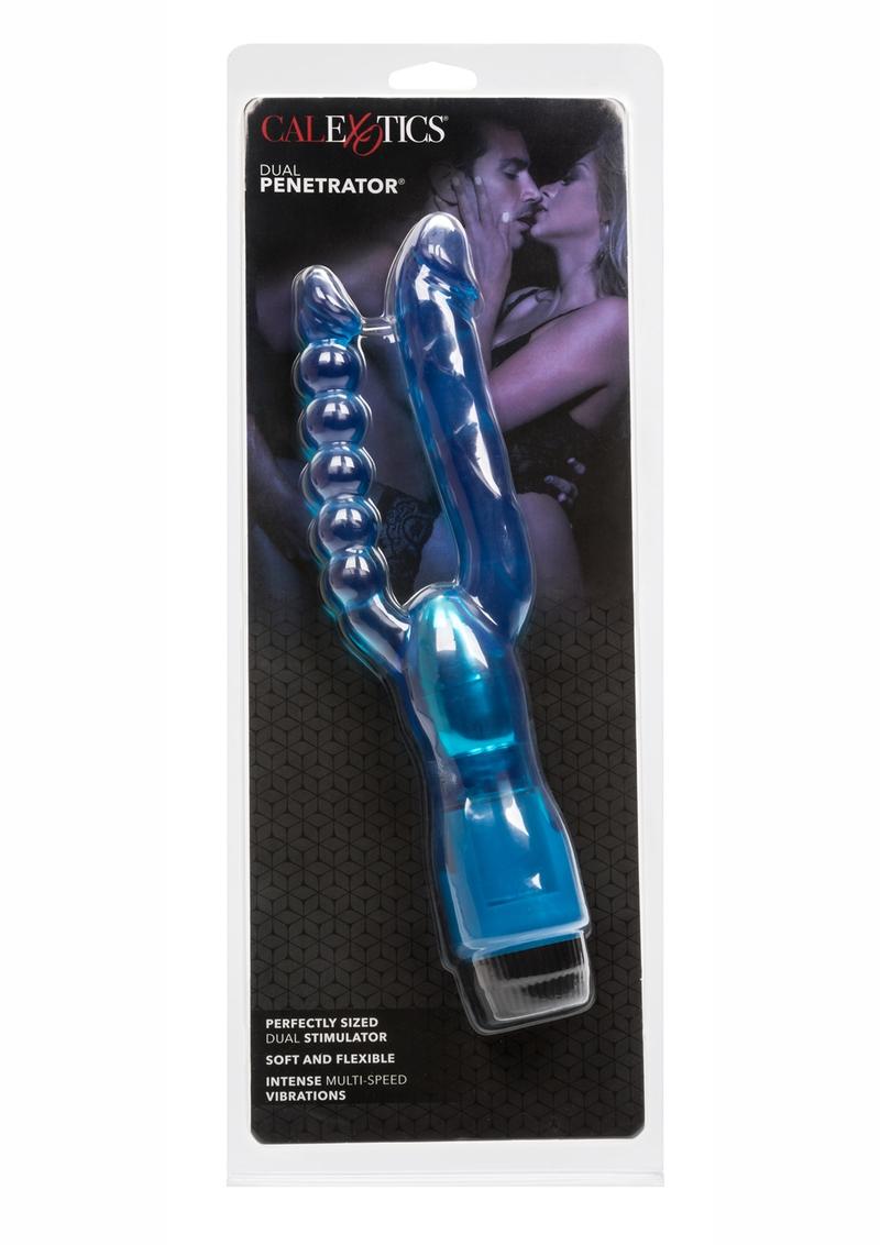 Dual Penetrator Vibrator with Anal Beads