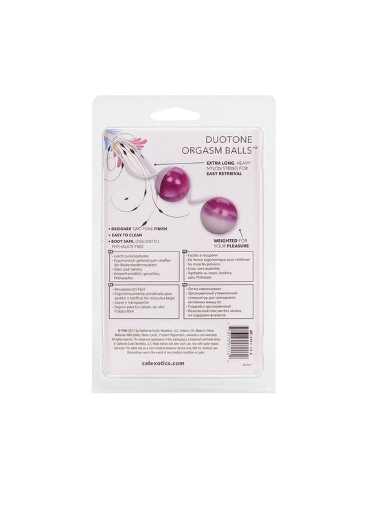 Duotone Orgasm Kegel Balls - Multicolor/Purple/White