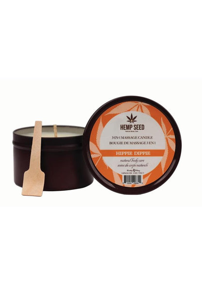 Earthly Body Hemp Seed 3 In 1 Massage Candle - Hippie Dippie