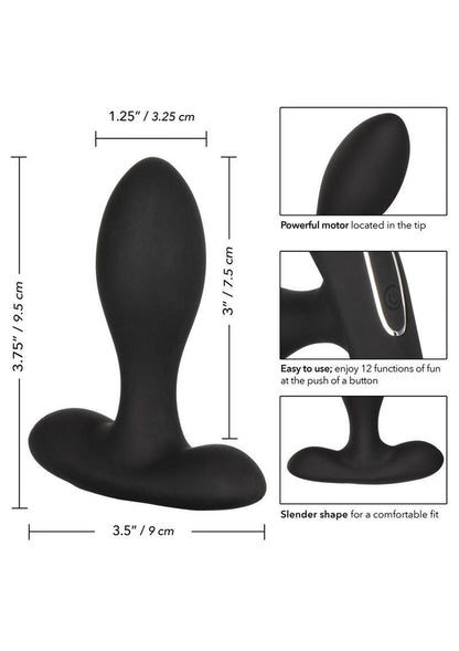 Eclipse Slender Probe Silicone USB Rechargeable Anal Plug Waterproof