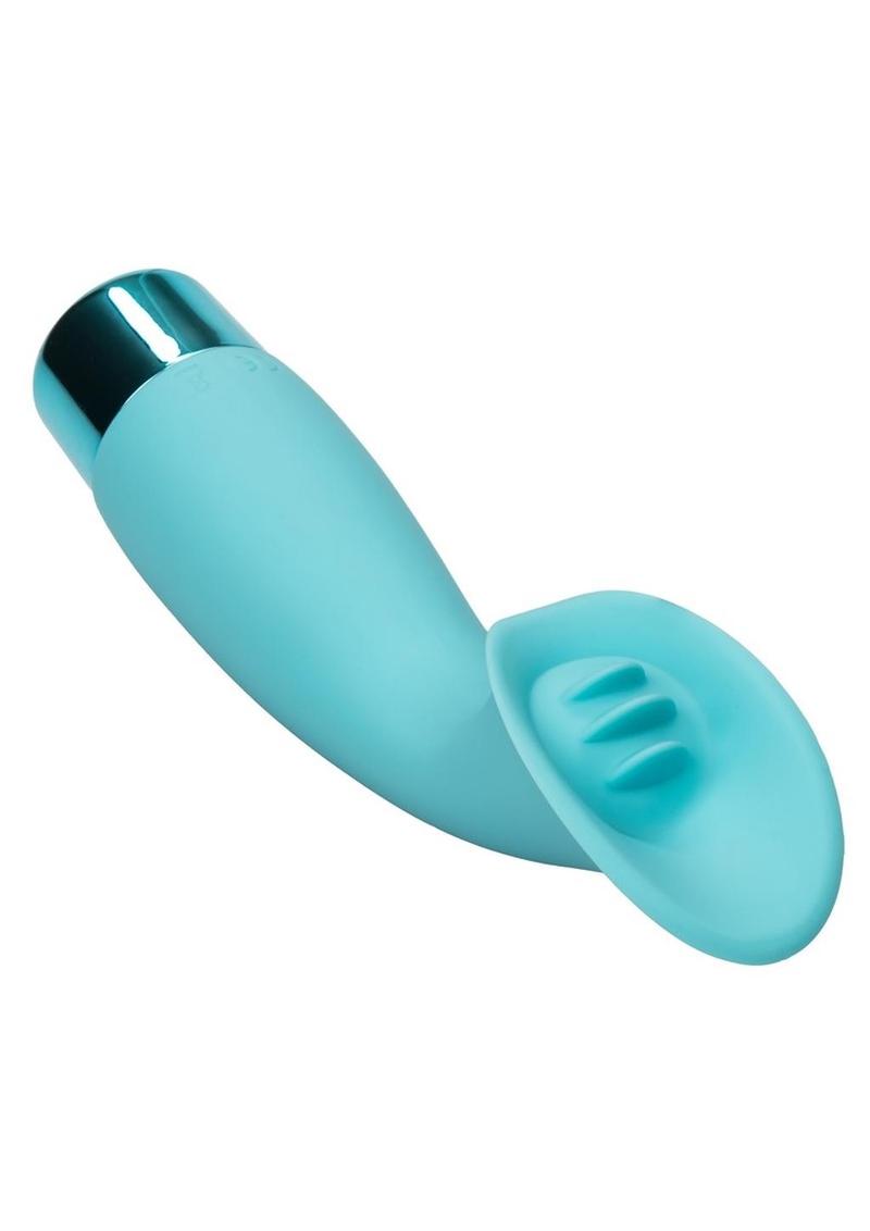 Eden Climaxer Silicone Clitoral Vibrator Waterproof - Blue - 6.25in