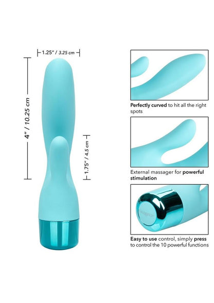 Eden Lover Silicone Dual Vibrator - Blue/Teal