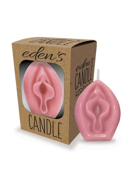 Eden's Candle Vanilla Scented Vagina - Pink/Rose