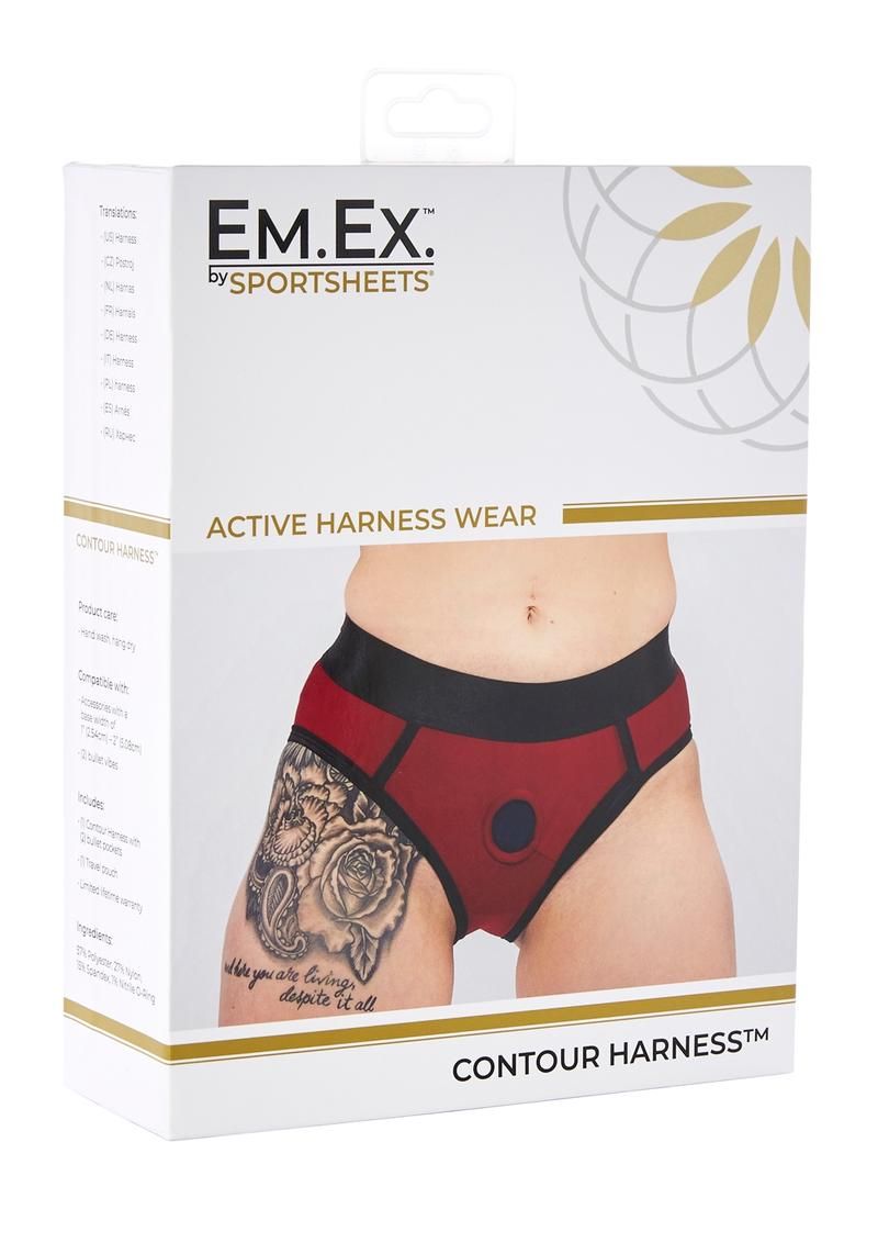 Em.Ex.. Active Harness Wear Contour Harness Briefs - 3x