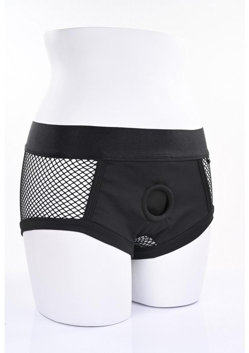 Em.Ex. Fit Harness Fishnet - Black - XXLarge