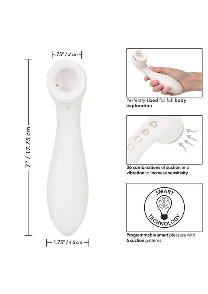 Empowered Smart Pleasure Idol Silicone Rechargeable Stimulator - White