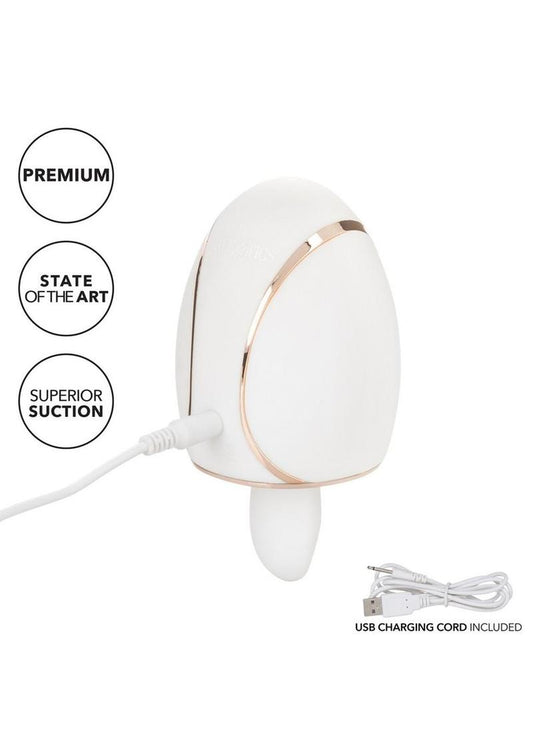 Empowered Smart Pleasure Queen Silicone Rechargeable Stimulator - White