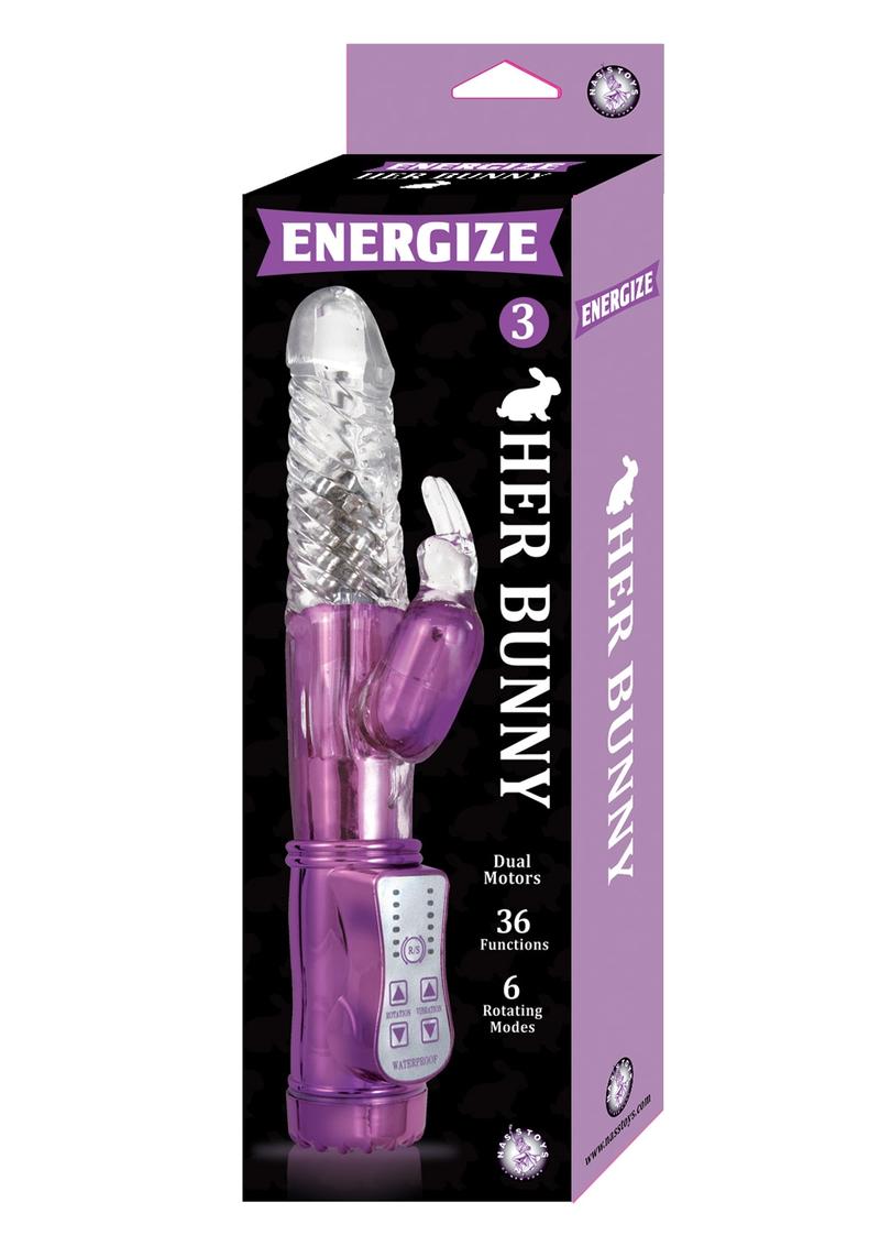 Energize Her Bunny 3 Dual Motor Rabbit Vibrator - Purple