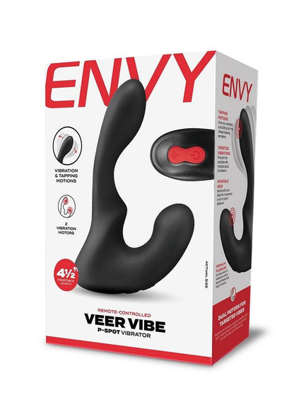 Envy Toys Veer Vibe Remote Controlled Rechargeable Silicone P-Spot Vibrator