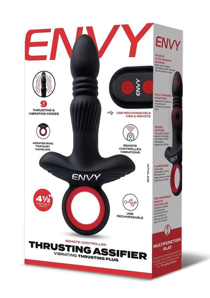 Envy Vibrating Silicone Rechargeable Thrusting Assifier