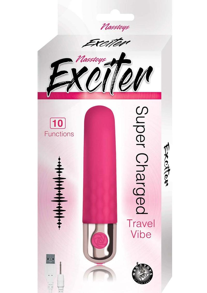 Exciter Travel Vibe Rechargeable Silicone Vibrator