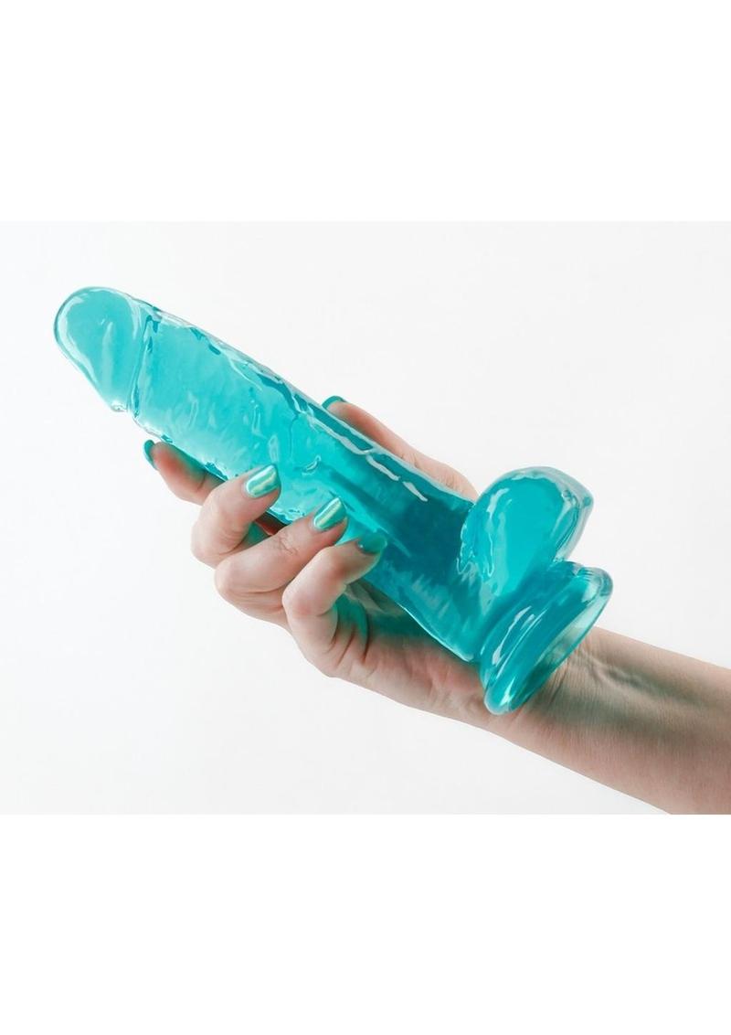 Fantasia Ballsy Dildo - Teal - 4.5in