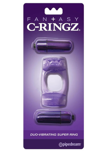 Fantasy C-Ringz Duo-Vibrating Super Cock Ring with Bullet