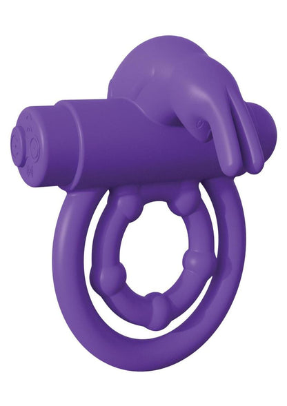 Fantasy C-Ringz Silicone Rabbit Ring Cock Ring with Remote Control - Purple