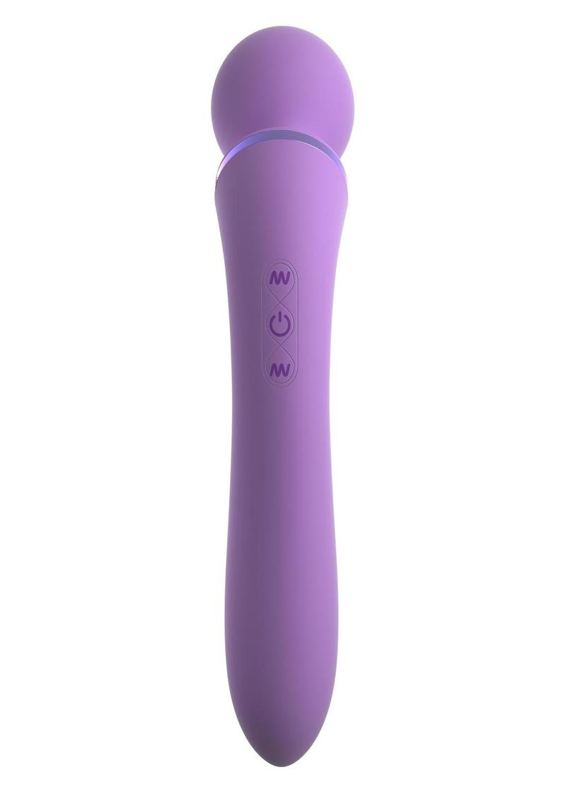 Fantasy For Her Duo Wand Massage Her Silicone Rechargeable Waterproof - Purple