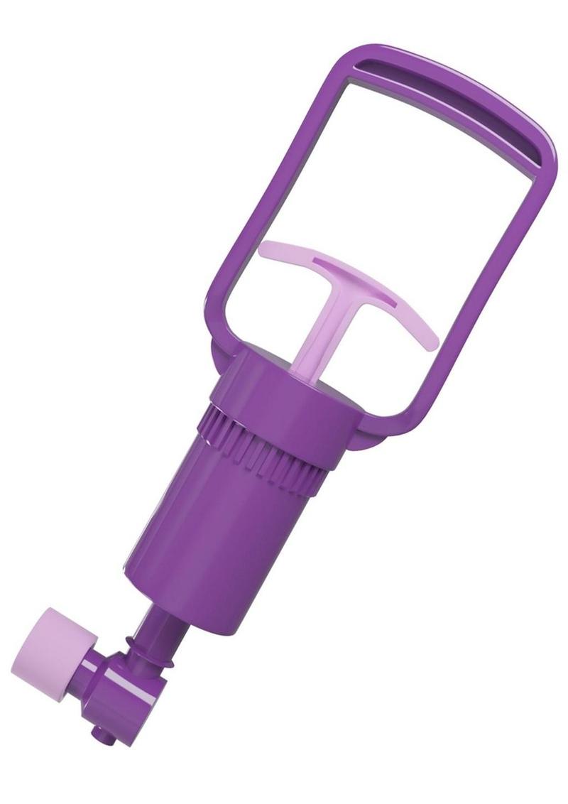 Fantasy For Her Manual Pussy Pump - Clear/Purple