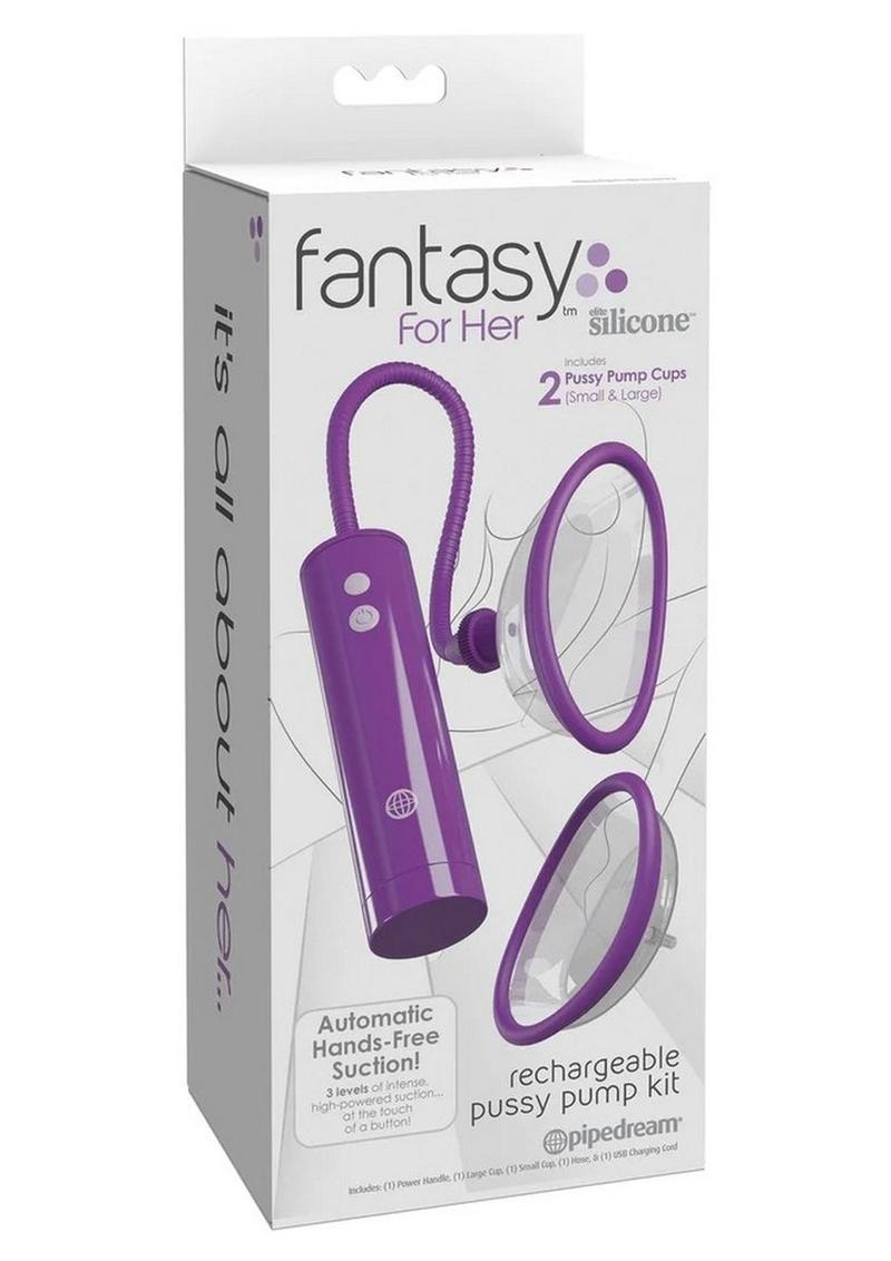 Fantasy For Her Rechargeable Pleasure Pump Kit with Remote Control