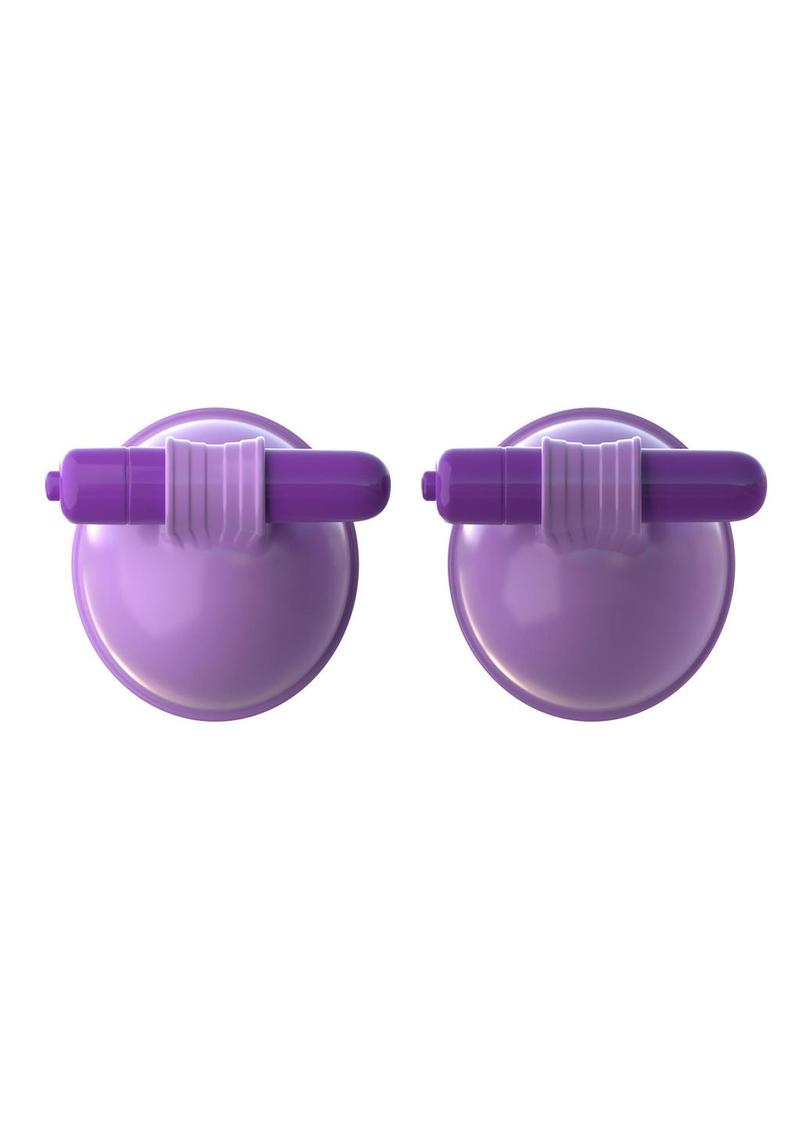 Fantasy For Her Silicone Vibrating Breast Suck-Hers Waterproof - Purple