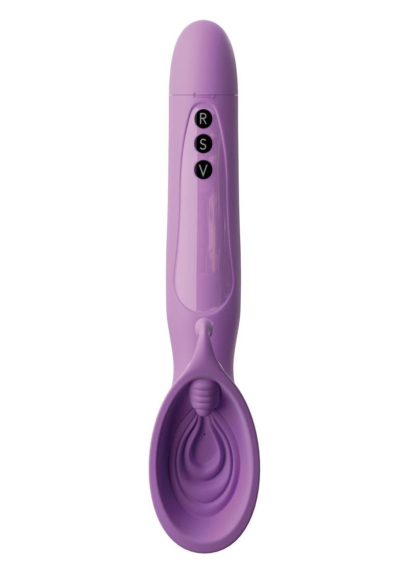 Fantasy For Her Silicone Vibrating Roto Suck Her Stimulator - Purple