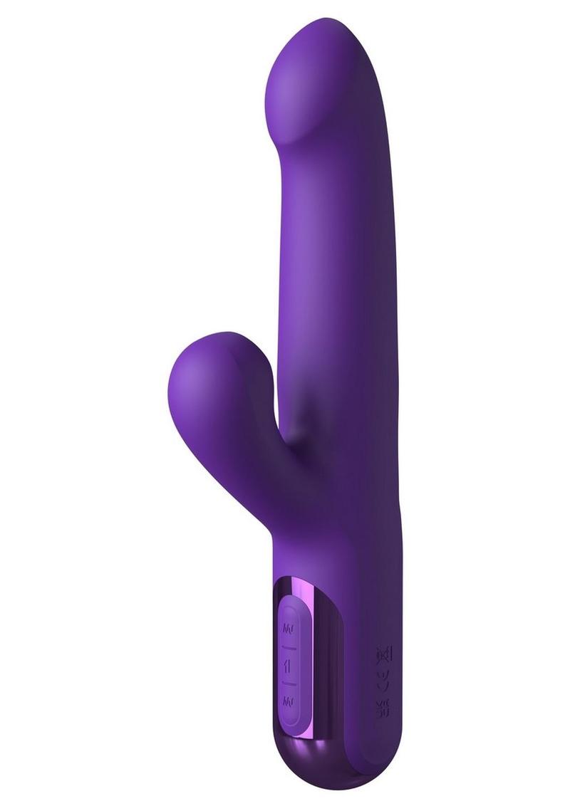 Fantasy For Her Super Sonix Rechargeable Silicone Rabbit Vibrator - Purple