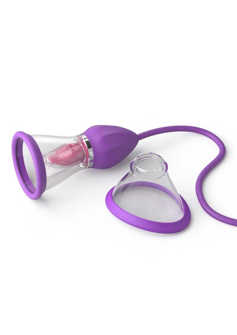 Fantasy For Her Ultimate Pleasure Max Rechargeable Silicone Vibrator with Clitoral Stimulator - Purple