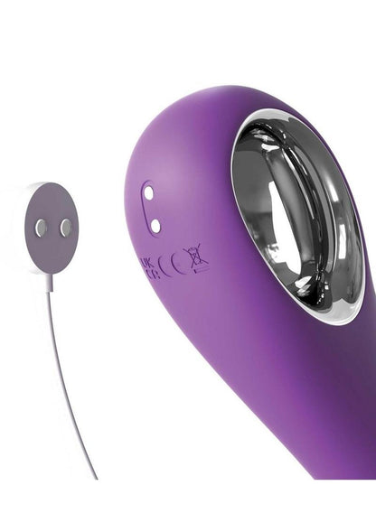 Fantasy For Her Ultimate Pleasure Pro Rechargeable Silicone Vibrator - Clear/Purple