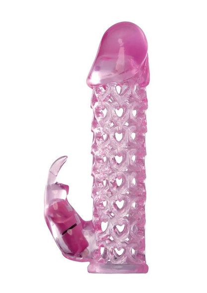 Fantasy X-Tensions Vibrating Couples Cock Cage Waterproof - Pink - 6.25in